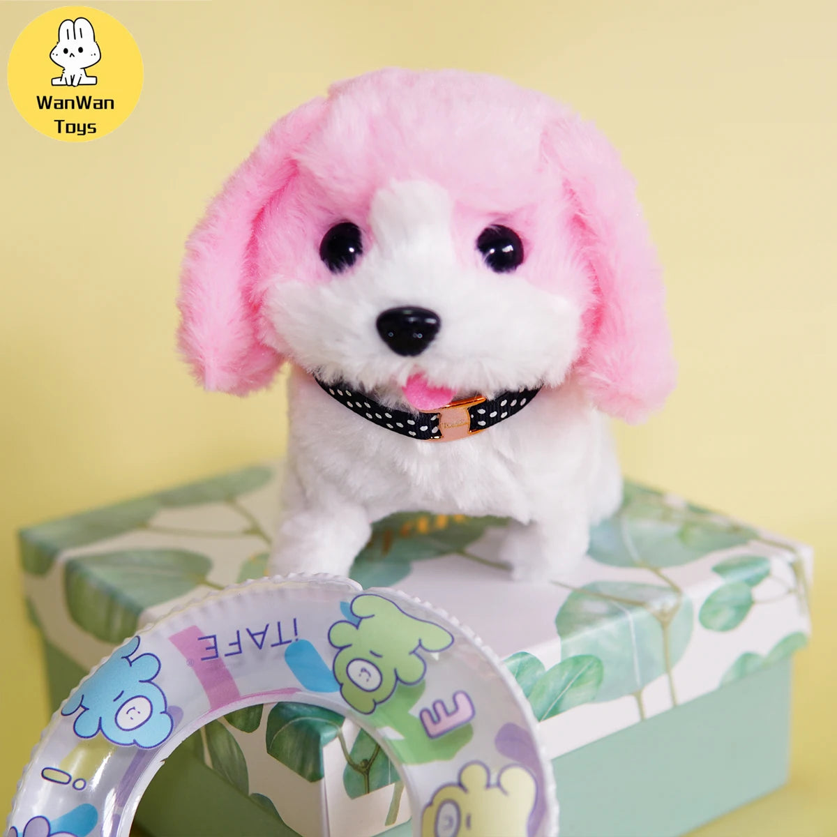 Plush Electric Puppy Simulation Pet Dog Can Walk Teddy Dog Golden Retriever Bichon Frize Dog Children Can Bark Run And Rock