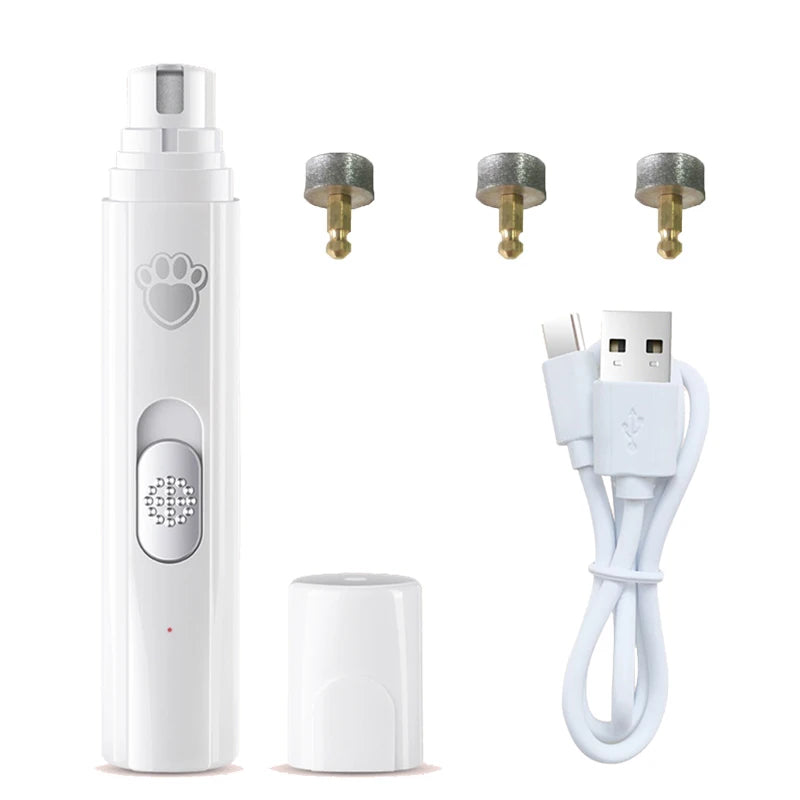 Electric Dog Cat Nail Grinder Rechargeable Pet Nail Trimmer Small Medium Large Dogs Cats Painless Paws Grooming Smoothing