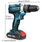 21V Cordless Drill Electric Screwdriver Electric Impact Drill Mini Wireless Power Driver DC Lithium-Ion Battery Power Tools