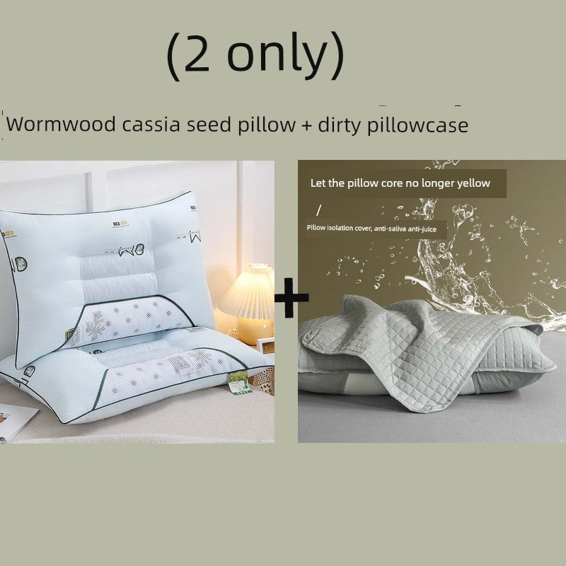 Send Pillowcase Argy Wormwood Ketsumeishi Pillow Case and Pillow Core Set For Home a Pair of Cervical Support for Sleeping Adults