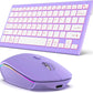 Wireless Keyboard Mouse, Ultra Slim Bluetooth 2.4G Slient Wireless Keyboard and Mouse Combo with Backlit, Multi-Device Keyboard
