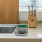 Silicone Kitchen Sink Tray Soap Tray Soap Dish Holder Sponge Holder with Built-in Drain Lip Countertop Sink Kitchen Organizer