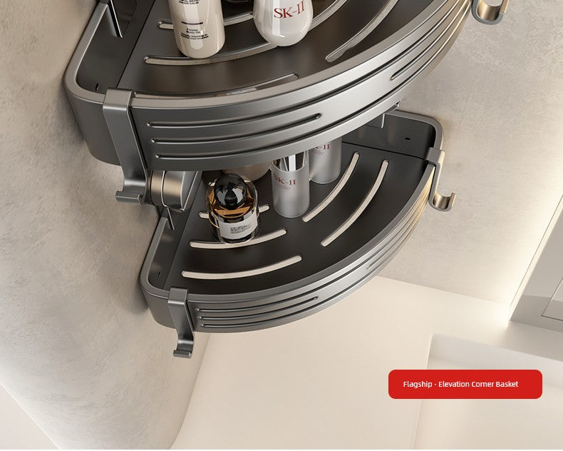 Drill-Free Shelf Bathroom Toilet Storage Hook Sucker