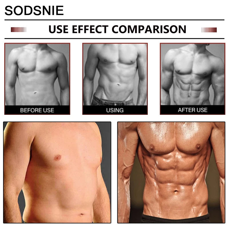 Men's Abdominal Muscle Cream Anti Cellulite Slimming Fat Body Firming Strengthening Belly Muscle Tightening Body Care 60ml