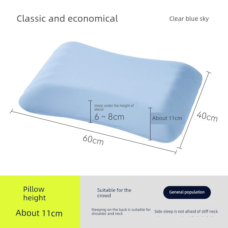 Banana Fruit Puff Memory Cotton Pillow Non-Pressure Stiff Neck Special Super Soft Cervical Support Improve Sleeping Pillowcase and Pillow Core