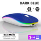 Tablet Phone Computer Bluetooth Wireless Mouse Rechargeable RGB Backlight Mice for iPad PC Laptop Tablet Phone 2.4GHz USB Mouse
