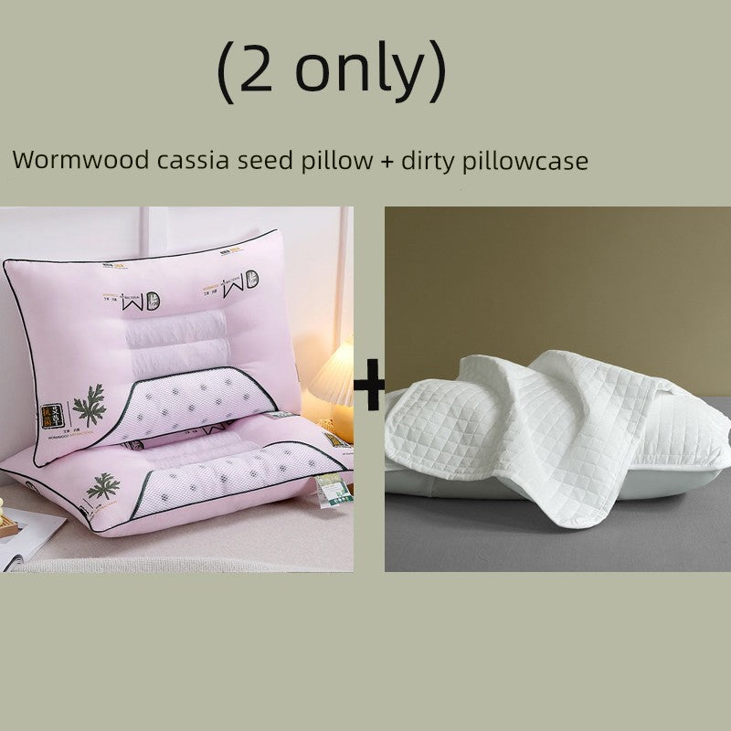 Send Pillowcase Argy Wormwood Ketsumeishi Pillow Case and Pillow Core Set For Home a Pair of Cervical Support for Sleeping Adults