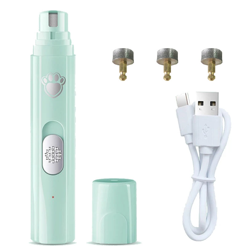 Electric Dog Cat Nail Grinder Rechargeable Pet Nail Trimmer Small Medium Large Dogs Cats Painless Paws Grooming Smoothing