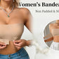 Women's Strapless No Padding Seamless Front Button Bra Comfortable Smooth Underwear