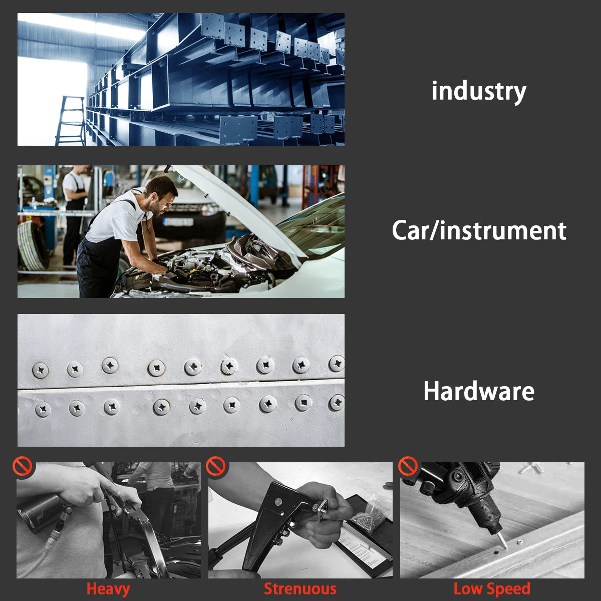 20000N Brushless Electric Rivet Gun 2.4~4.8mm Cordless Rivet Nut Gun Drill Insert Automatic Riveting Tool For Makita 18V Battery