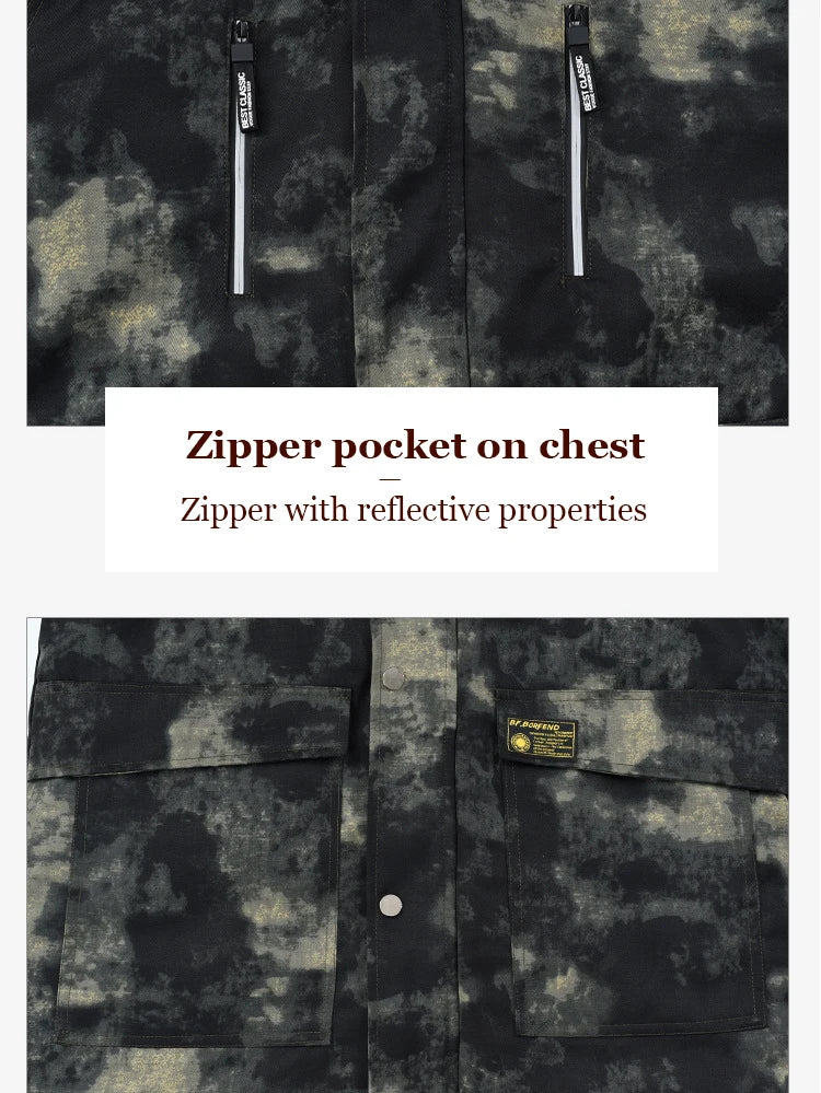 Fleece Hooded Tactical Jacket Mens Winter Camouflage Cotton Padded Thick Parkas Outdoor Waterproof Coat Casual Windproof Jacket