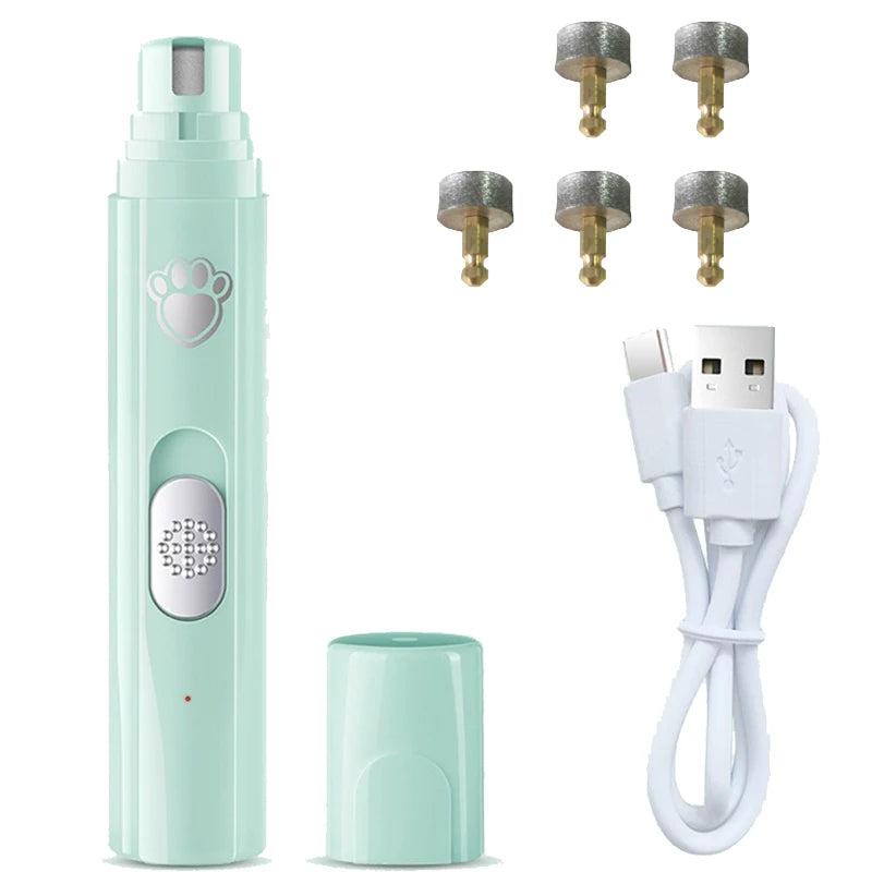 Electric Dog Cat Nail Grinder Rechargeable Pet Nail Trimmer Small Medium Large Dogs Cats Painless Paws Grooming Smoothing