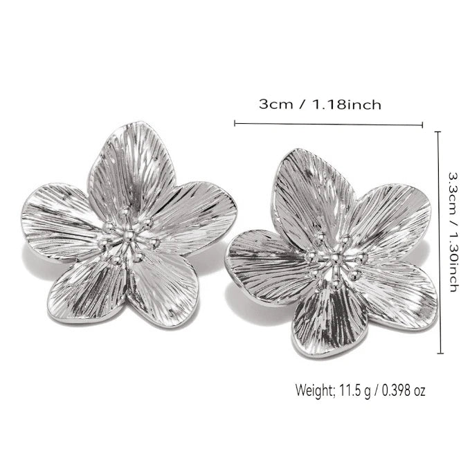 Uilz New Trendy Stainless Steel Butterfly Stud Earring Charm 18K Gold Plated High Quality Statement Waterproof Jewelry Gift