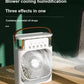 3 In 1 Fan AIr Conditioner Household Water Mist USB Fan Small Air Cooler LED Night Light Portable Humidifier Air Adjustment Fan