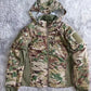 Mens CamouflageTactical Jacket Lightweight Cotton Clothes Autumn Winter Outdoor Waterproof Hooded Padded Coat Hiking Windbreaker