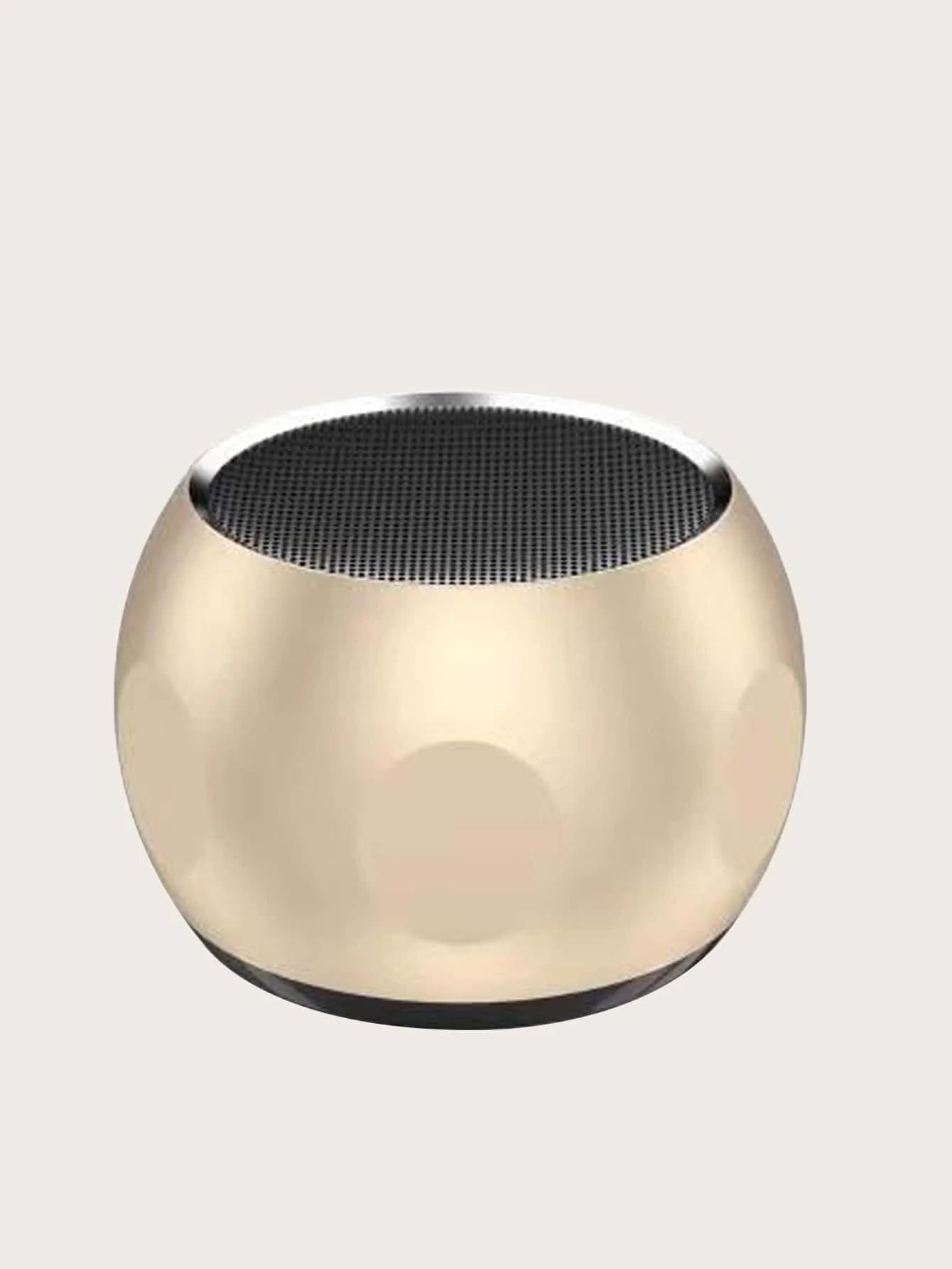 Mini Portable Metal Speaker Metallic Wireless Bluetooth Speaker TWS Stereo Indoor/Outdoor Portable Subwoofer Compact Speaker