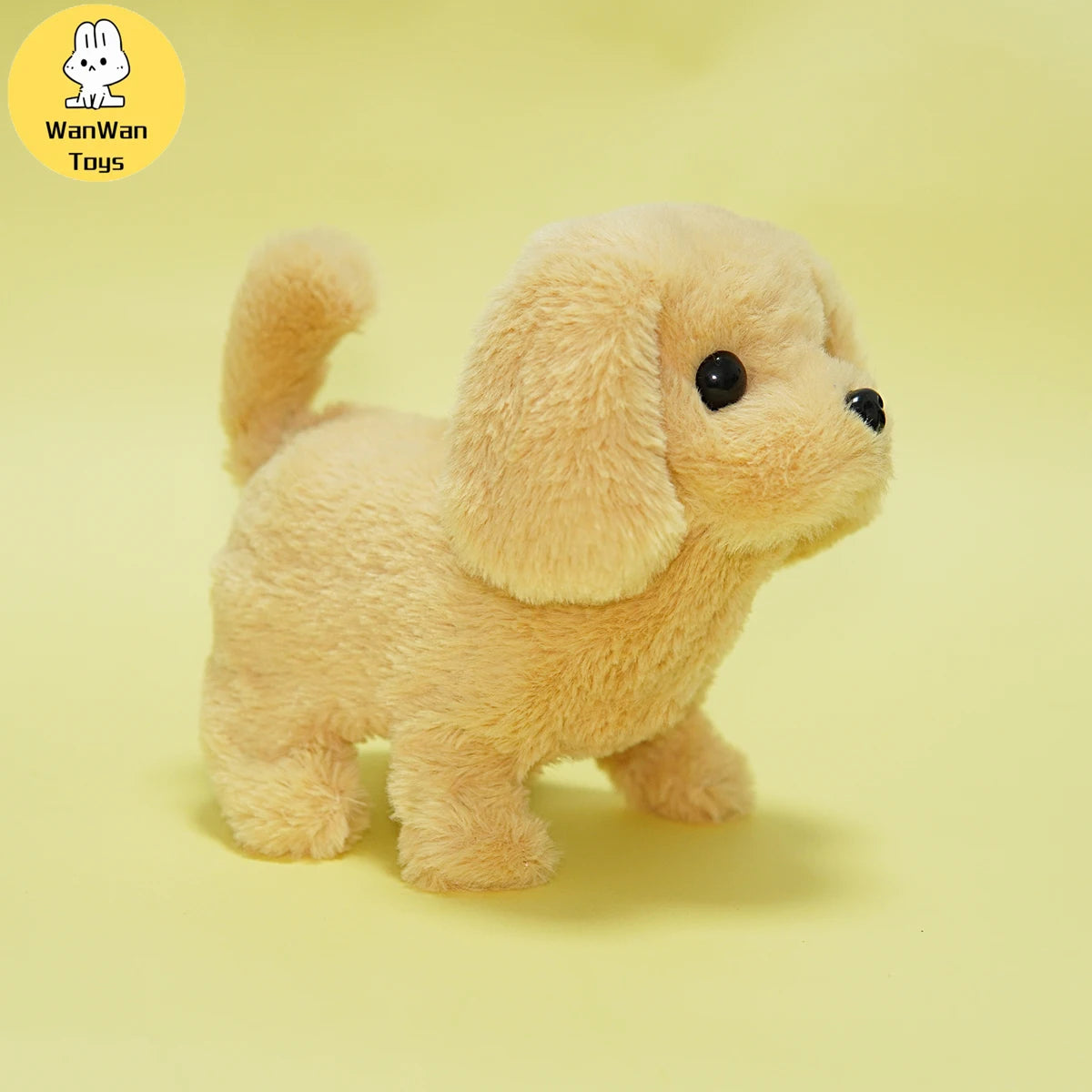 Plush Electric Puppy Simulation Pet Dog Can Walk Teddy Dog Golden Retriever Bichon Frize Dog Children Can Bark Run And Rock