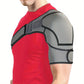 1pc Adjustable Breathable Shoulder Support Sleeve - Ultra-Soft Microfiber, Gray & Black Mesh Design for Fitness, Sports Protection, and Recovery Relax, Unisex for Left or Right Arm