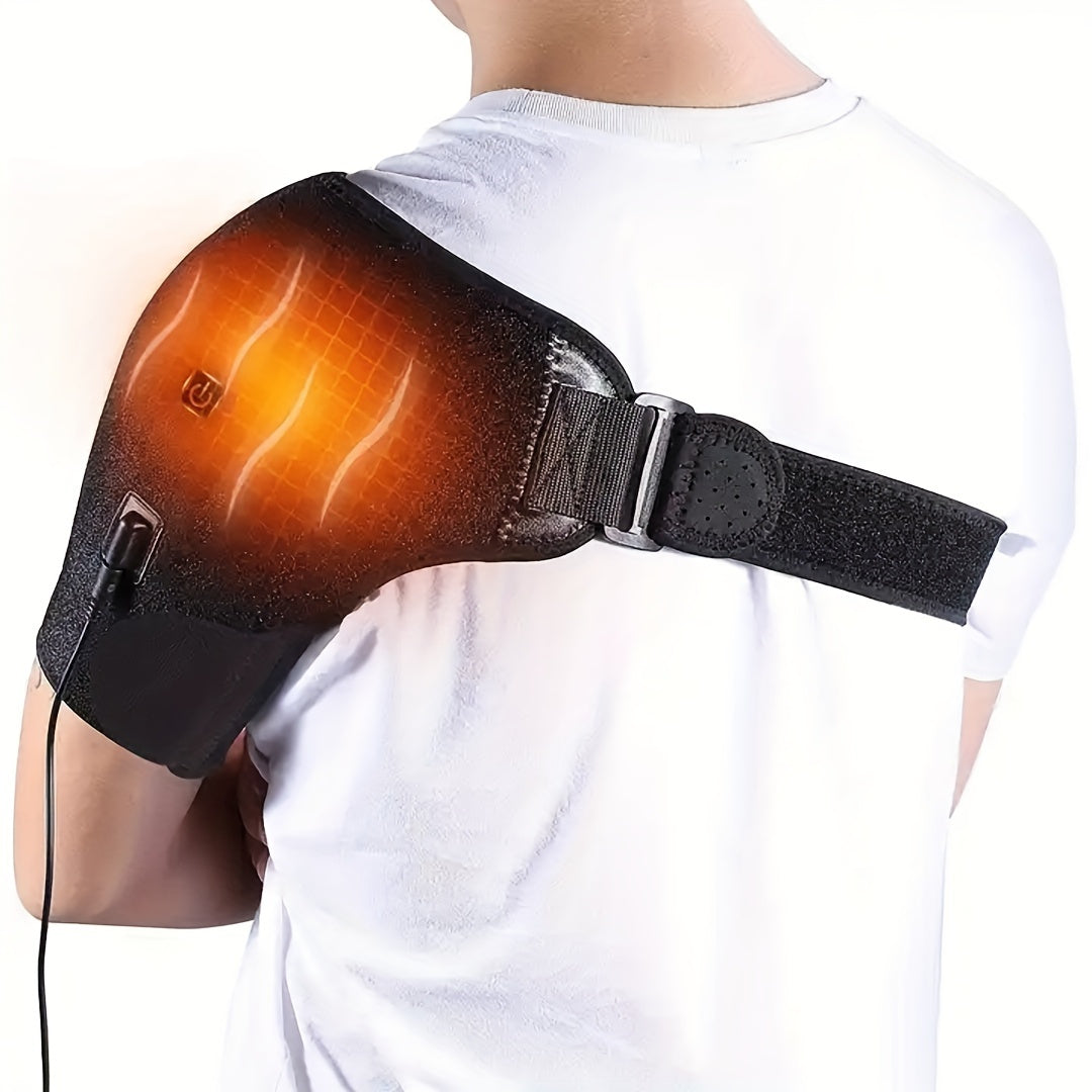 Heating Shoulder Brace, USB Three Gear Adjustable Temperature Warm Electric Shoulder Protector Hot Compress Heating Cape for Men Women-Ideal Gifts for Mother'S Day Father'S Day Thanksgiving